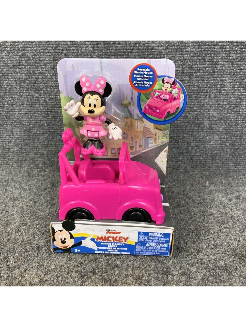 Disney Junior Minnie's Mouse’s Pink Rover & Poseable Minnie Mouse NEW